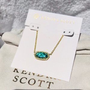 Elisa Gold Necklace London Blue